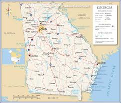 Map Of The State Of Georgia Usa Nations Online Project