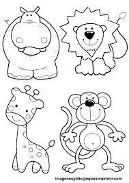 Animales Infantiles Para Colorear Animales Salvajes Para Colorear Animales Salvajes Dibujos Animales Para Imprimir