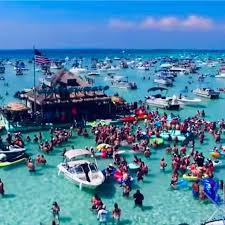 It's a federal crime to fly a drone over disney world without permission. Waterworld Destin At Crab Island Posts Facebook