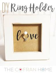 Diy Ring Holder The Cofran Home Creative Diy Gifts Diy Projects Gifts Ring Holder Diy
