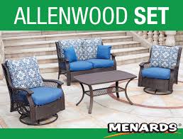 This Allenwood Deep Seating Patio Set Features Hand Woven Wicker Wrapped All Weather Steel Fra Patio Furniture Collection Outdoor Furniture Sets Deep Seating