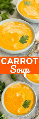 Add the smashed garlic cloves (they'll get blended later) and carrots to the pot and cook about 8 minutes more, stirring occasionally. Creamy Carrot Soup Recipe 30 Min Meal Spend With Pennies
