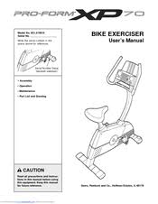Proform xp 70 stationary bike console is not getting power. Proform Xp70 Manuals Manualslib
