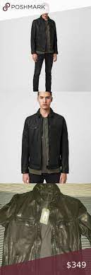 Allsaints Mens Lark Leather Jacket S Nwt Black Leather Jacket Leather Jacket Men Jackets
