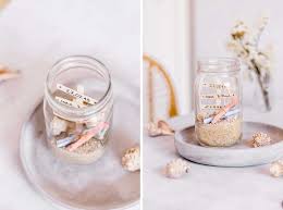 Eine ganz besonders schöne einladungskarte in den farben creme, gold und silber. Diy Hochzeitsgeschenk Im Glas Lieblingsglas