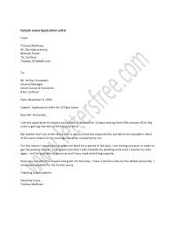 Leave application for job is written by an employee and addressed to the person in charge of the office or department. A Leave Application Letter Is Written By An Employee Who Wants To Take Off A Certain Number Of Days From Work Job Cover Letter Application Letters Job Letter