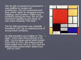 We create our products using the most advanced components sourced. De Stijl Dutch For The Style Ppt Video Online Download