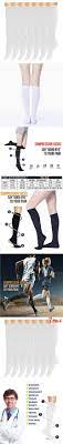 7 Pairs Of Upgraded Knee High Graduated Compression Socks For Women And Men Best Medical Nursing Travel Flight S Shin Splints Flight Socks Running Workouts