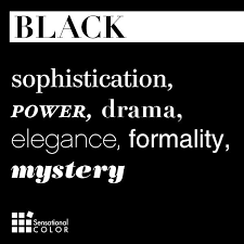 Pin By Kate Sensational Color On Sensational Color Black Color Meanings Black Quotes Words