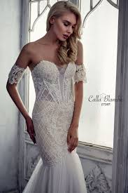 Calla Blanche Wedding Dress Gown Renita Ivory Trumpet Style Wedding Dress Wit Floor Length Wedding Dress Trumpet Style Wedding Dress Preowned Wedding Dresses