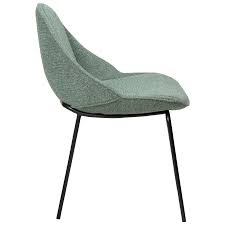 The curvaceous proportions held up by a solid wood frame? Arch Chair Black Metal Legs
