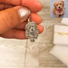 Get the pet photo necklace in sterling silver for $44.95. Personalized Pet Photo Necklace Pet Surplus