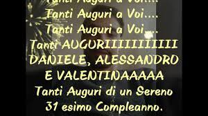 Auguri Di Buon Compleanno Ai Miei Tre Gemelli Youtube