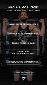 Lex S 5 Day Plan High Frequency Training Train With Lex On The Gymshark Conditioning App Search Gymsh Gym Workout Planner Fitness Planner Workout Challenge