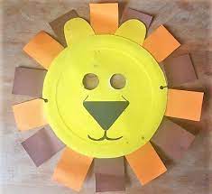 Und damit auch deine kids beim dschungel geburtstag ihre eigene tiermaske tragen können, kannst du mithilfe dieser bastelvorlagen ganz einfach ihre tiermasken basteln. Lowen Maske Aus Pappteller Rezept Lowe Maske Lowe Basteln Basteln