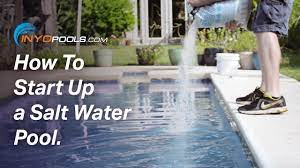 Use a pool vacuum attachment or mechanical cleaner. How To Start Up A Salt Water Pool Youtube