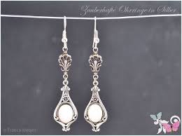 Vintage Ohrhanger Vintage Ohrhanger Silber Weiss Opal Muschel Lang Ein Designerstuck Von Zauberhafte Ohrringe Ohrhanger Silber Ohrringe Silber Drahtschmuck