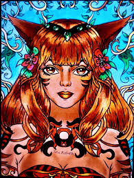 Mixed media art with posca markers