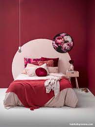Pin By Queenie Bee On Red Paint Inspiration Bedroom Red Feature Wall Bedroom Wall Decor Bedroom