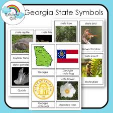 This georgia state symbols printable allows students to color its state bird, flower, tree, and license plate. Georgia State Symbols Worksheets Teaching Resources Tpt