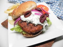 Greek Grilled Beyond Meat Burgers In 2020 Beyond Meat Burger Homemade Tzatziki Sauce Food