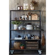 Stylish & functional options to organize your home. House Doctor Unit W 4 Wheels Shelving Unit Black Metal Wood