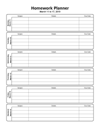 Maybe you would like to learn more about one of these? 37 Printable Homework Planners Only The Best á… Templatelab