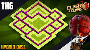 Selamat bermain dan selamat mencoba. New Epic Th6 Hybrid Trophy Base 2019 Coc Town Hall 6 Th6 Hybrid Base Design Clash Of Clans Youtube