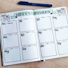 Finished My Birthday Overview For My Bullet Journal It Works Really Good For Me Although In S Bullet Journal Bullet Journal Inspiration Planner Bullet Journal