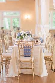 Romantic Periwinkle And Gold Wedding Periwinkle Wedding Chiavari Chairs Wedding Periwinkle Blue Wedding