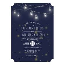 Rustic Strings Of Mason Jars Fireflies Wedding Invitation Zazzle Com Firefly Wedding Rustic Country Wedding Wedding Backyard Reception