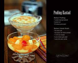 Puding Kastard Dari Dapur Ct Dessert Cooking And Baking Food Recipes