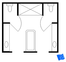 Use the integrated camera tool to preview your bathroom design in 3d. Master Bathroom Floor Plans