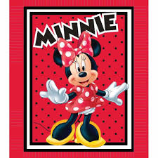 Minnie Mouse Red No Sew Fleece Throw Blanket Kit In Cinch Bag Walmart Com