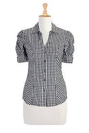 Black And White Gingham Shirt Womens Gingham Check Cotton Shirt Womens Sleeveless Tops Clothes Tops