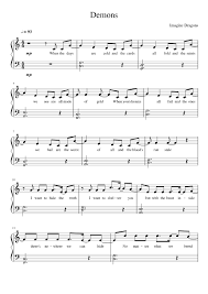 The pieces are divided into period. Demons Imagine Dragons Easy Version Sheet Music For Piano Solo Musescore Com