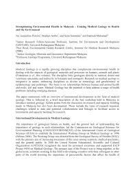 Rehman diagnostic & research center (lahore). Pdf Strengthening Environmental Health In Malaysia Linking Medical Geology To Health And The Environment