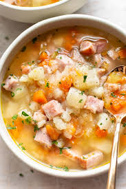 This Is The Best Healthy Ham And Potato Soup It S Easy To Make Uses Simple Ingredients And Is Dairy In 2020 Ham And Potato Soup Leftover Ham Recipes Dairy Free Soup
