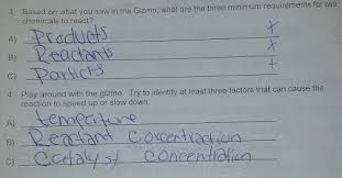 Collision theory gizmo answer the collision theory gizmo™ allows you to experiment with several factors that affect the rate at which reactants are transformed into products in a chemical reaction. Ninth Grade Lesson Exploring Collision Theory Betterlesson