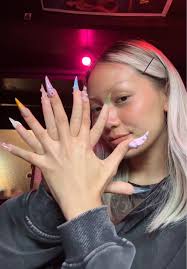 fresh claws for an eventful birthday month 🪐🤍✨☁️ @Kuroniji Space  #nailstransition