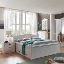 Entdecken sie moderne landhausmöbel bei moebro.de! Schlafzimmer Einrichtung Vicenza Im Landhaus Design In Weiss Kiefer Massiv Pharao24 De
