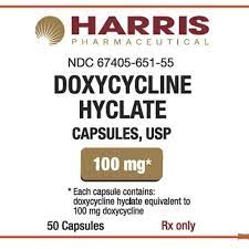 Doxycycline Hyclate 100 Mg By Harris Is A Tetracycline Antibiotic That Fights Bacteria In The Body Doxycycline Is Used To Tr Capsule Gum Disease Periodontitis