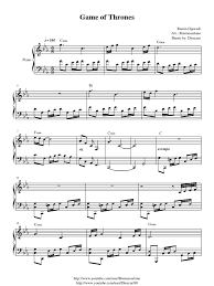 We give you 3 pages music notes partial preview, in order to continue read the entire game of thrones violin piano sheet music you need to signup, download music sheet notes in pdf format also available for offline reading. Game Of Thrones Theme Sheet Music