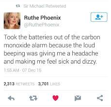 The following conditions could cause your carbon monoxide alarm to chirp consistently: Damn Beeping Whitepeopletwitter