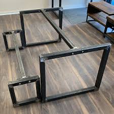 Hillsdale marsala round coffee table. Rectangle Table Bench Legs Base Made Steel Centre Bar For Dining Coffee Office Ebay