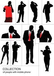 Talking On Phone Silhouette Silhouette People Silhouette Fashion Logo