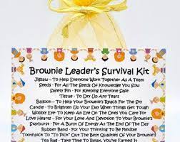 Brownie Leader's Survival Kit Fun Novelty Gift & Card - Etsy