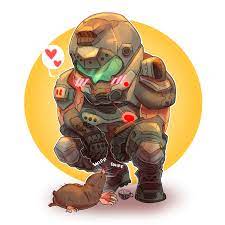 Linguine The Meanie Doom Videogame Doom Slayer Meme