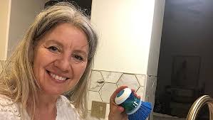 Amazon.com: Dish Brush with Soap Dispenser for Dishes Pot Pan Kitchen Sink  Scrubbing, Blue 2pcs : Health & Household