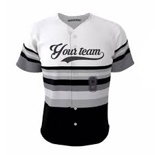 Black And White Striped Baseball Jersey Black Horizontal Stripes Baseball Jersey Unisex Youth Kids Custom Fit Size Knitted Breathable V Neck Soft Sport Outfits Striped Baseball Jersey Softball Shirt